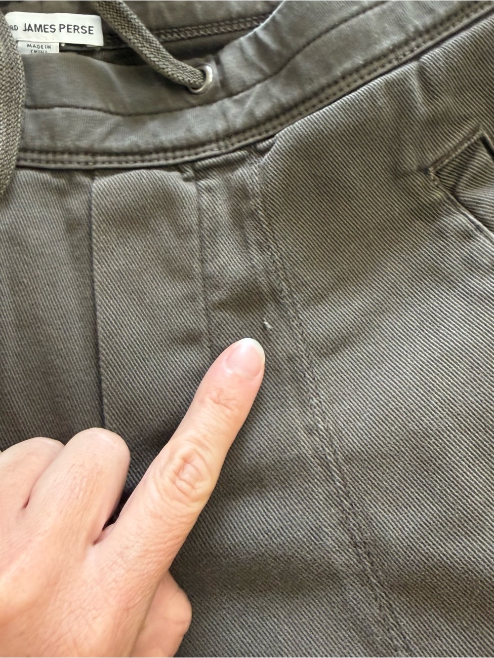 James Perse Olive Brown Drawstring Joggers - Picture 5 of 5